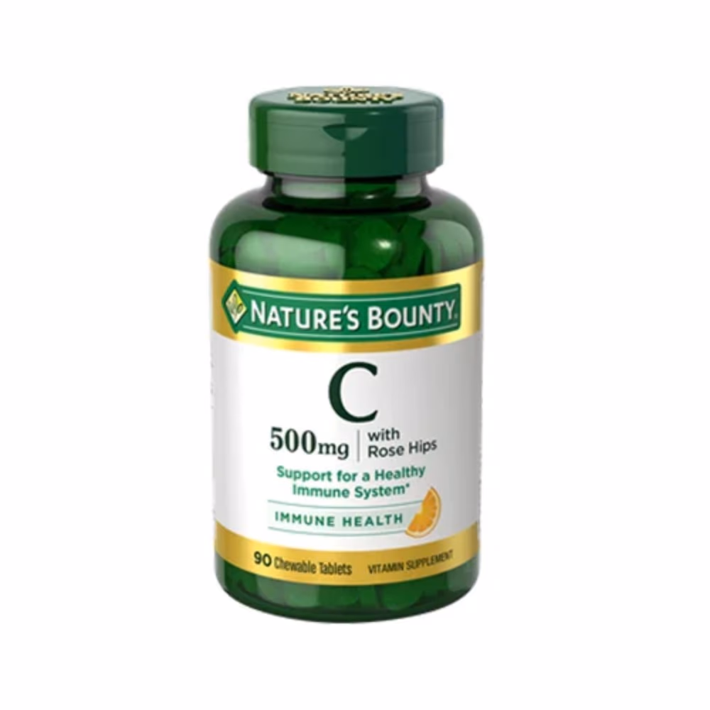 Nature’s Bounty Vitamin C 500mg 90 Chewable Tablets 1