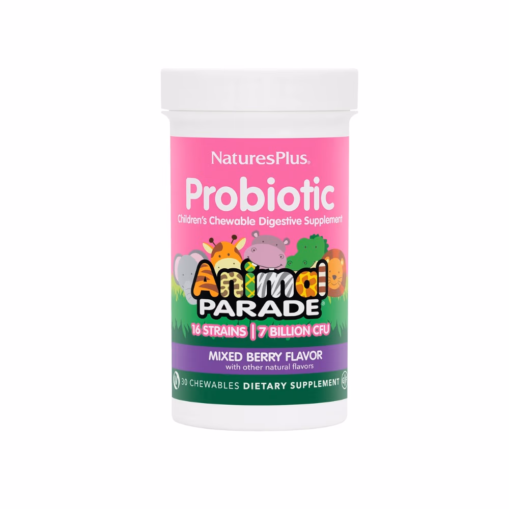 Nature's Plus Animal Parade Probiotic 7B 30 Tabs Mix Berry