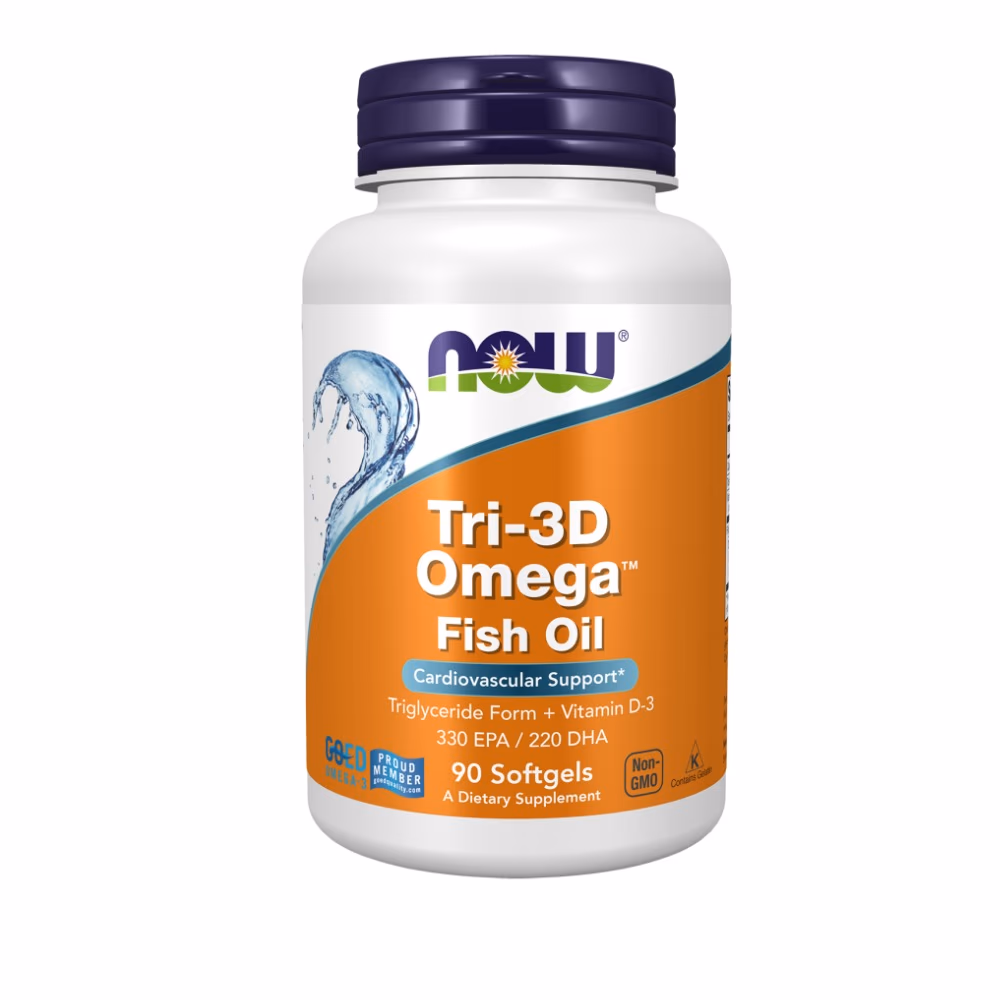 Now Tri-3D Omega 90 Softgels 1