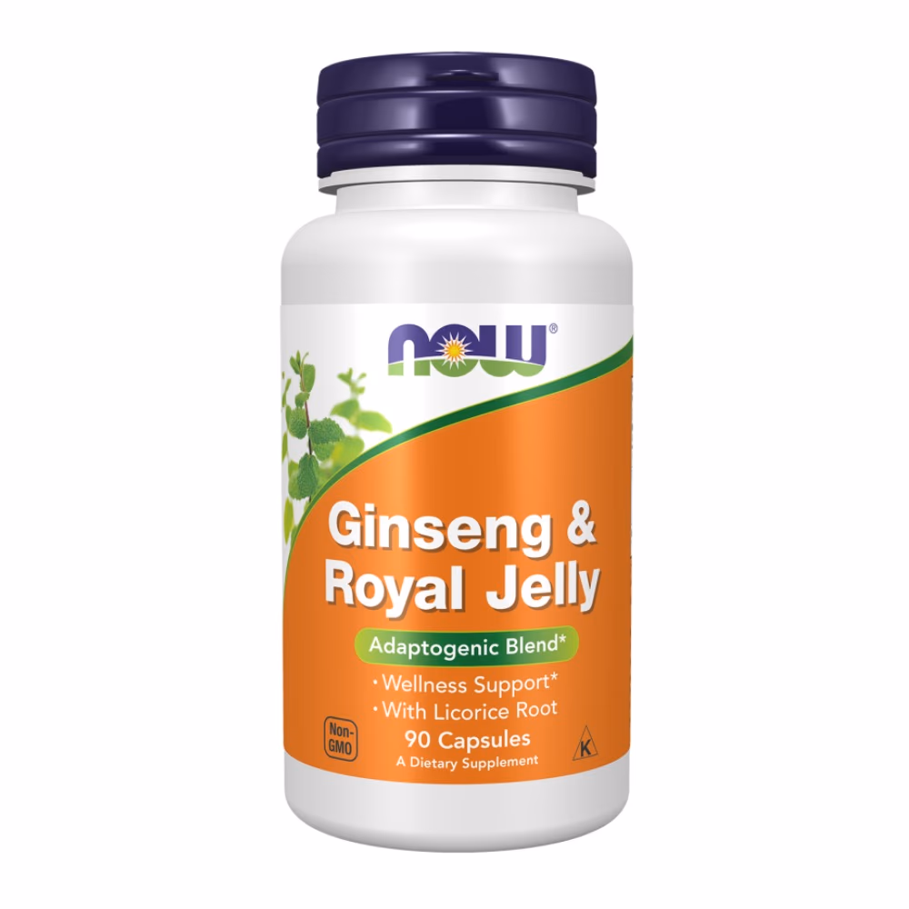 Now Ginseng & Royal Jelly 90 Veg Capsules