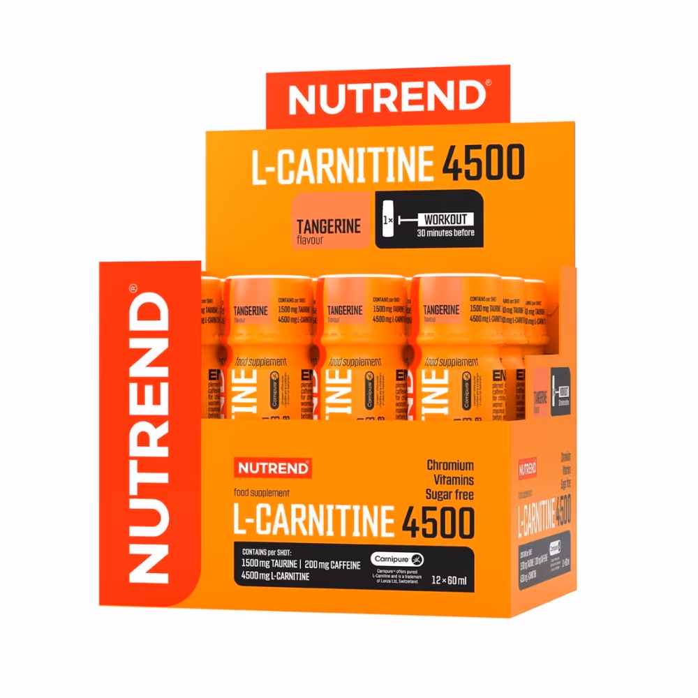 Nutrend Carnitine 4500 Shot Tangerine 60ml – Pack of 12