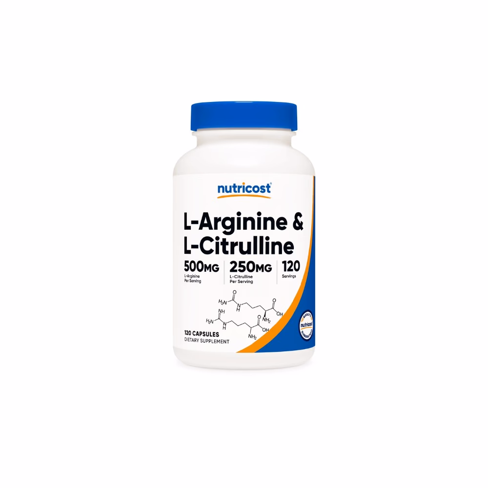 Nutricost L-Arginine + L-Citrulline 500/250mg Cap 120s 1