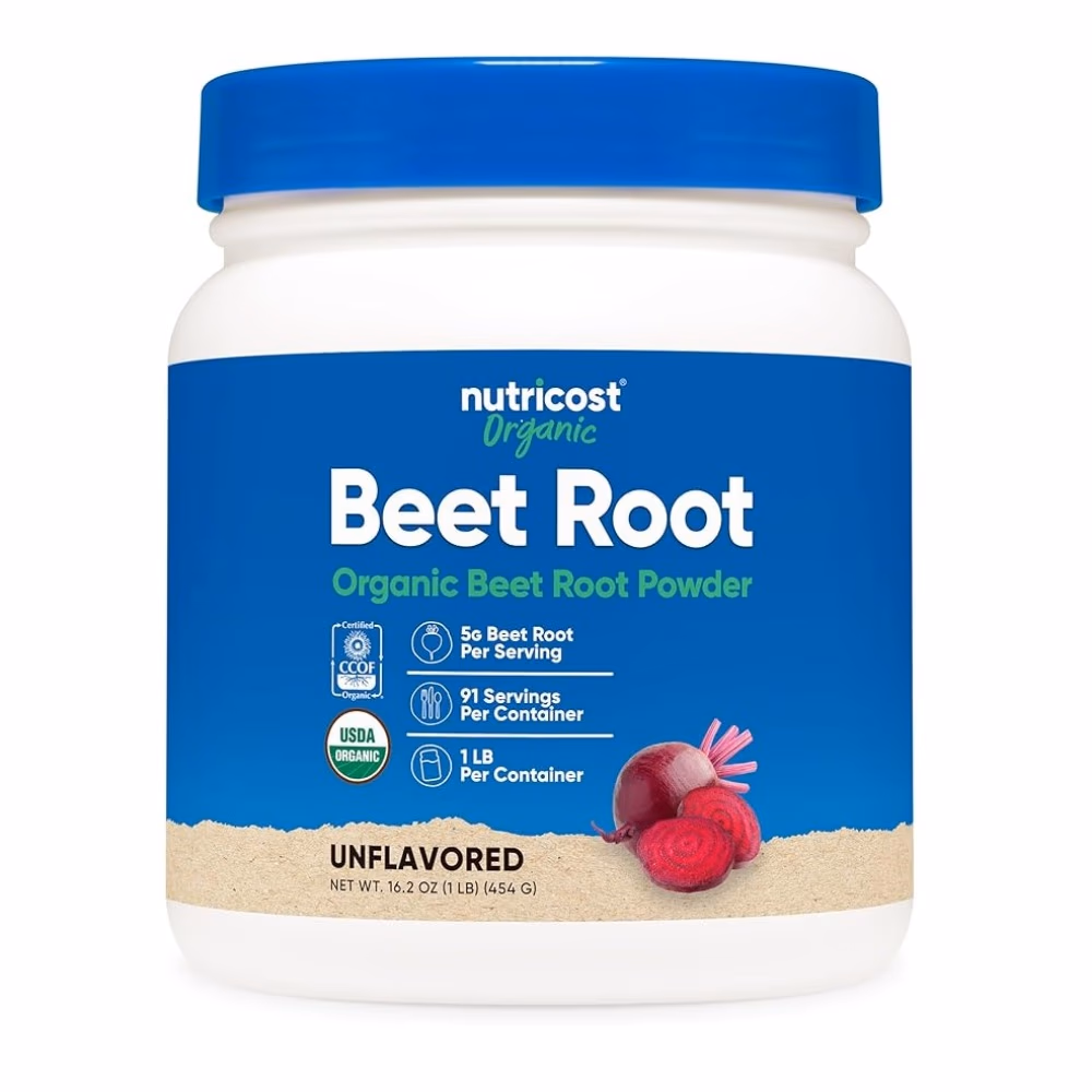 Nutricost Organic Beet Root Powder Unflavored- 454gm