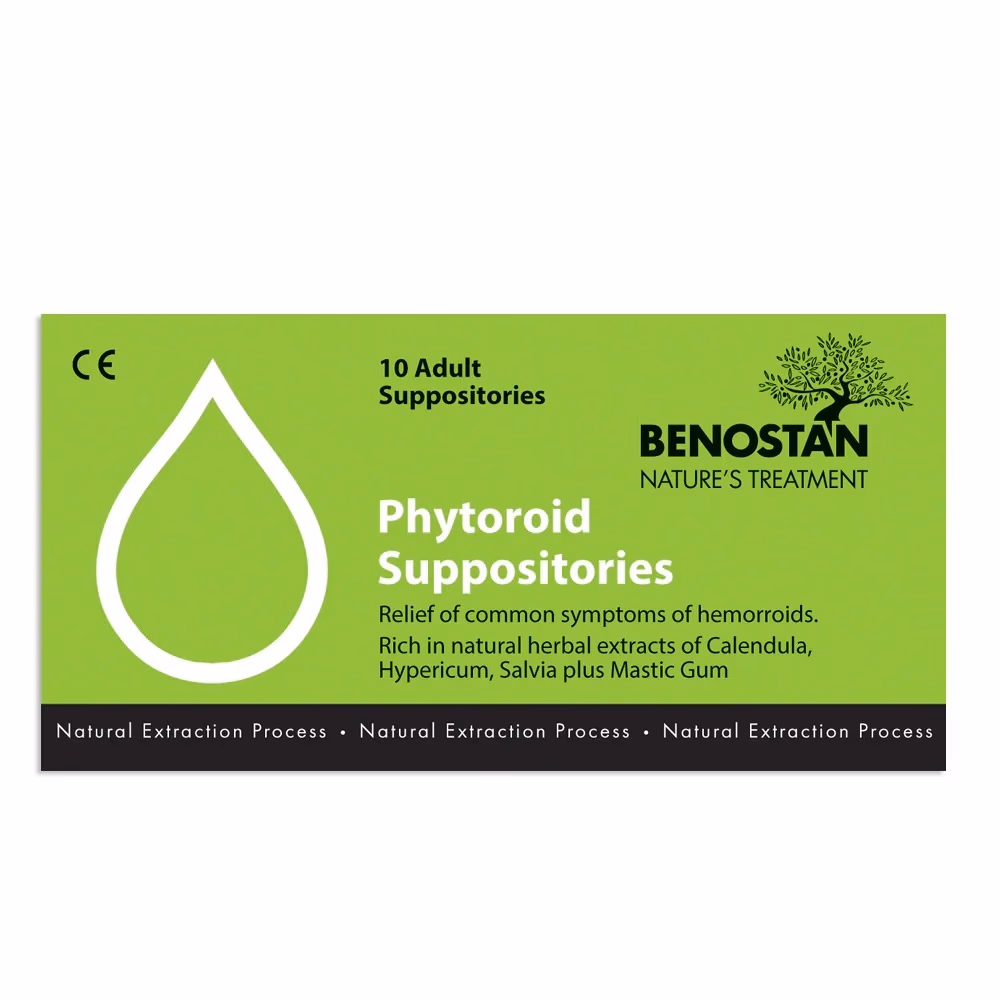 Benostan Phytoroid Adult Suppositories 10 Pieces 1