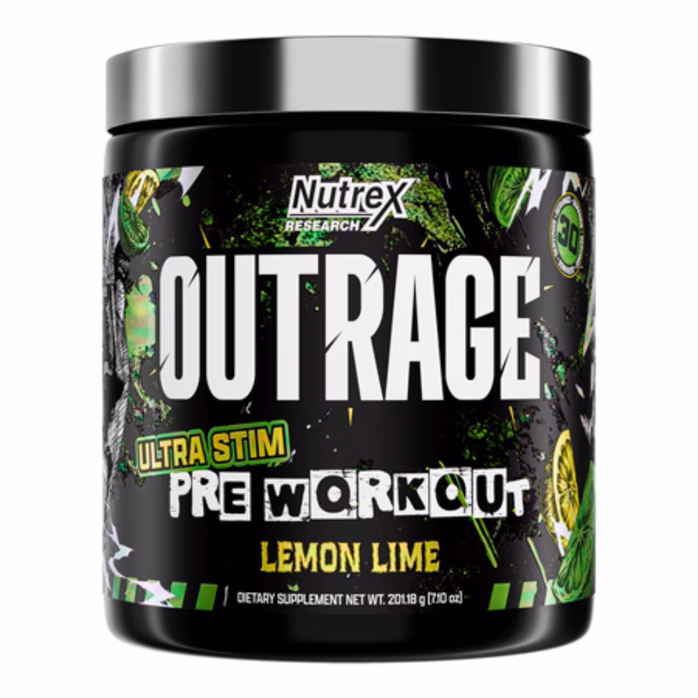 Nutrex Outrage Ultra Stim Pre-Workout Lemon Lime 201g 1