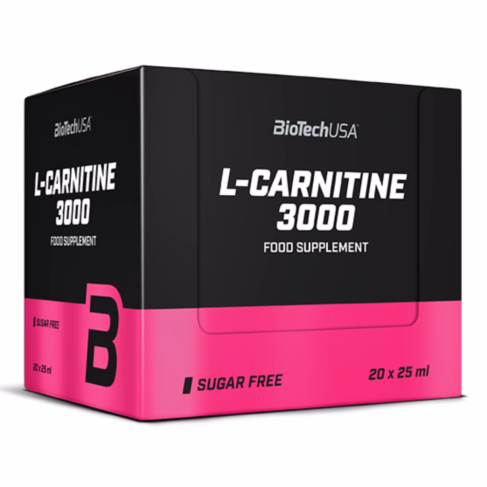 BioTechUSA L-Carnitine 3000 Orange Shot 20s: Convenient High-Dose L-Carnitine for Fat Metabolism & Energy