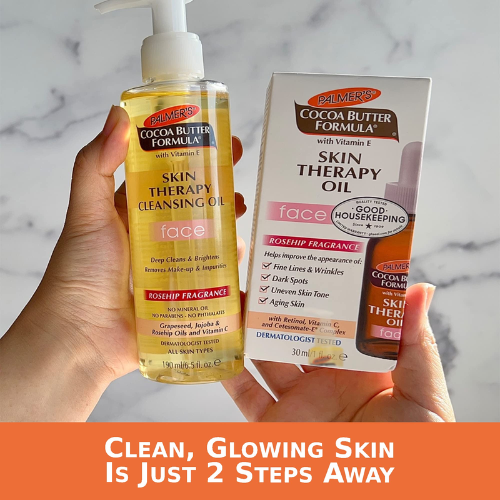 Palmers Cocoa Butter Formula Skin Therapy Cleansing Oil for Face 190ml 2