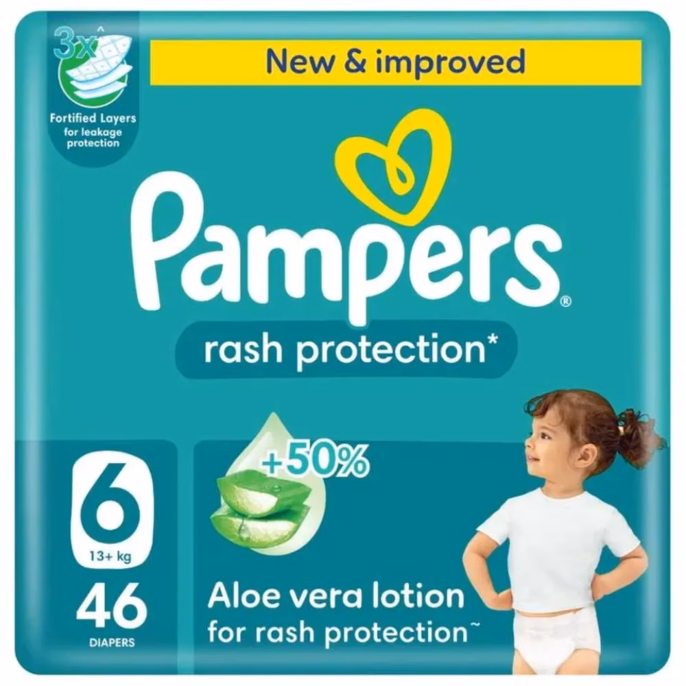 Pampers 6 Rash Protection Aloe 46S 1