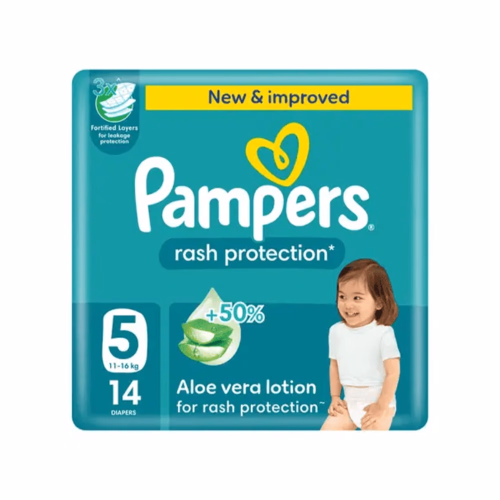 Pampers 5 Rash Protection Aloe 14S