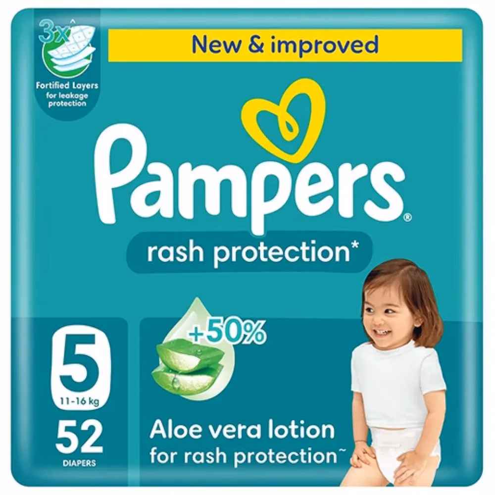 Pampers 5 Rash Protection Aloe 52S 1