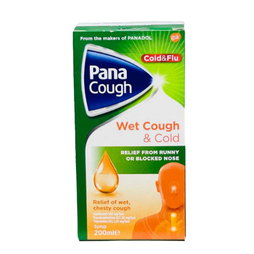 Pana Cough Wet Cough & Cold syrup 200ml 1