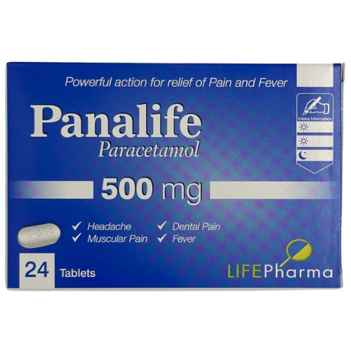 Panalife 500 mg Paracetamol Tablets 24's 1