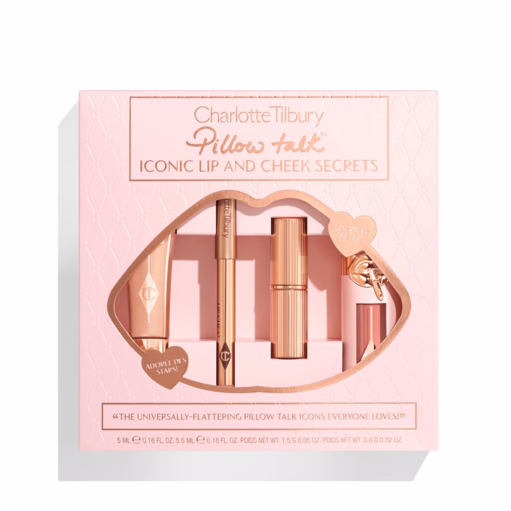 Charlotte Tilbury Pillow Talk Lip & Cheek Secrets – 4-Piece Makeup Set for Lips & Cheeks 1