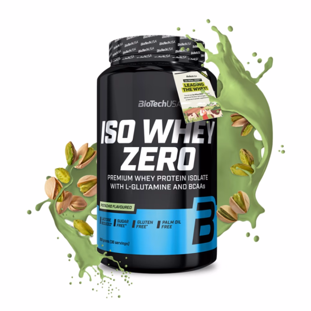 BioTechUSA Iso Whey Zero Pistachio 908g: Lactose-Free Whey Protein Isolate 2