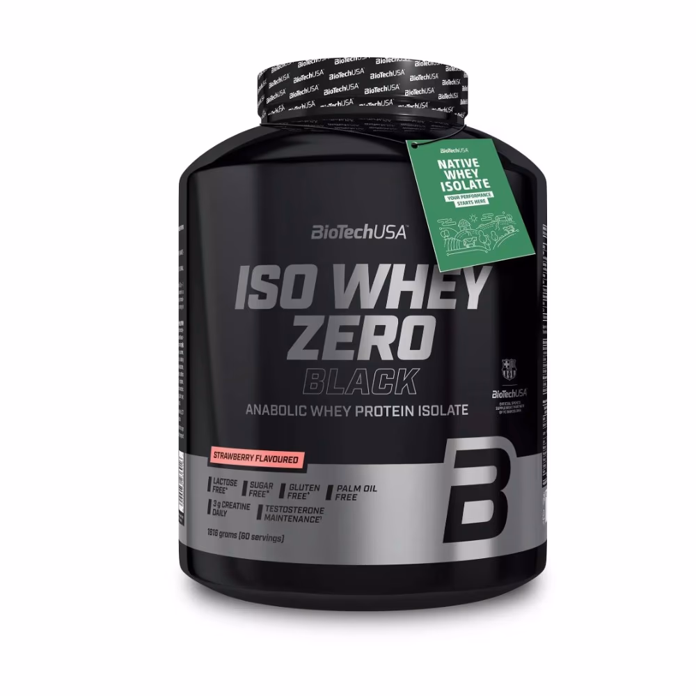 BioTech USA Iso Whey Zero Black Strawberry 1816g