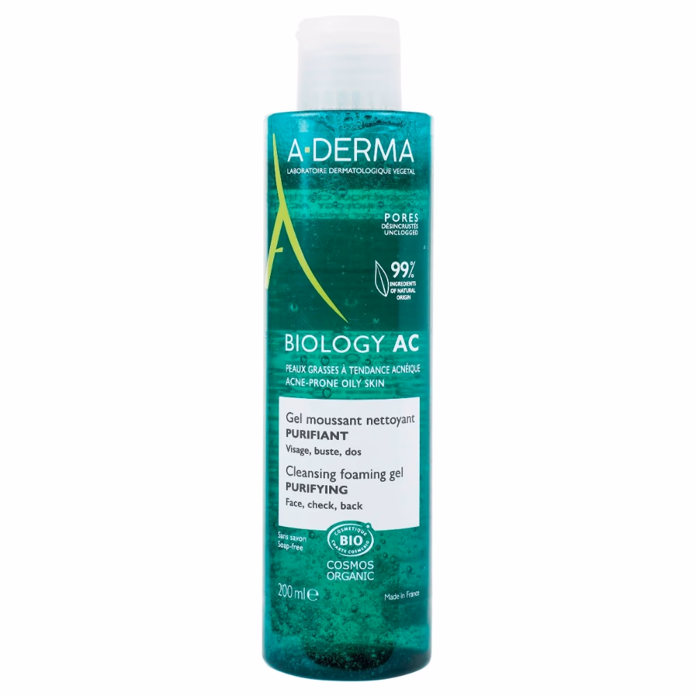 A-Derma Biology AC Purifying Foaming Gel (200ml) 1