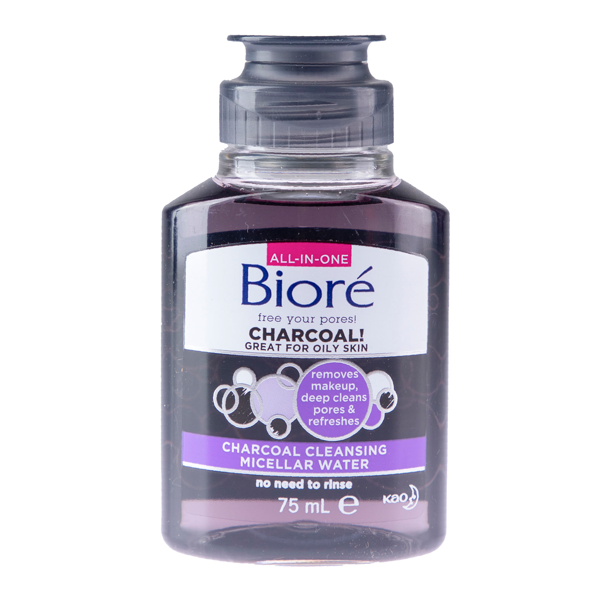 Biore Charcoal Micellar Water 75Ml 1