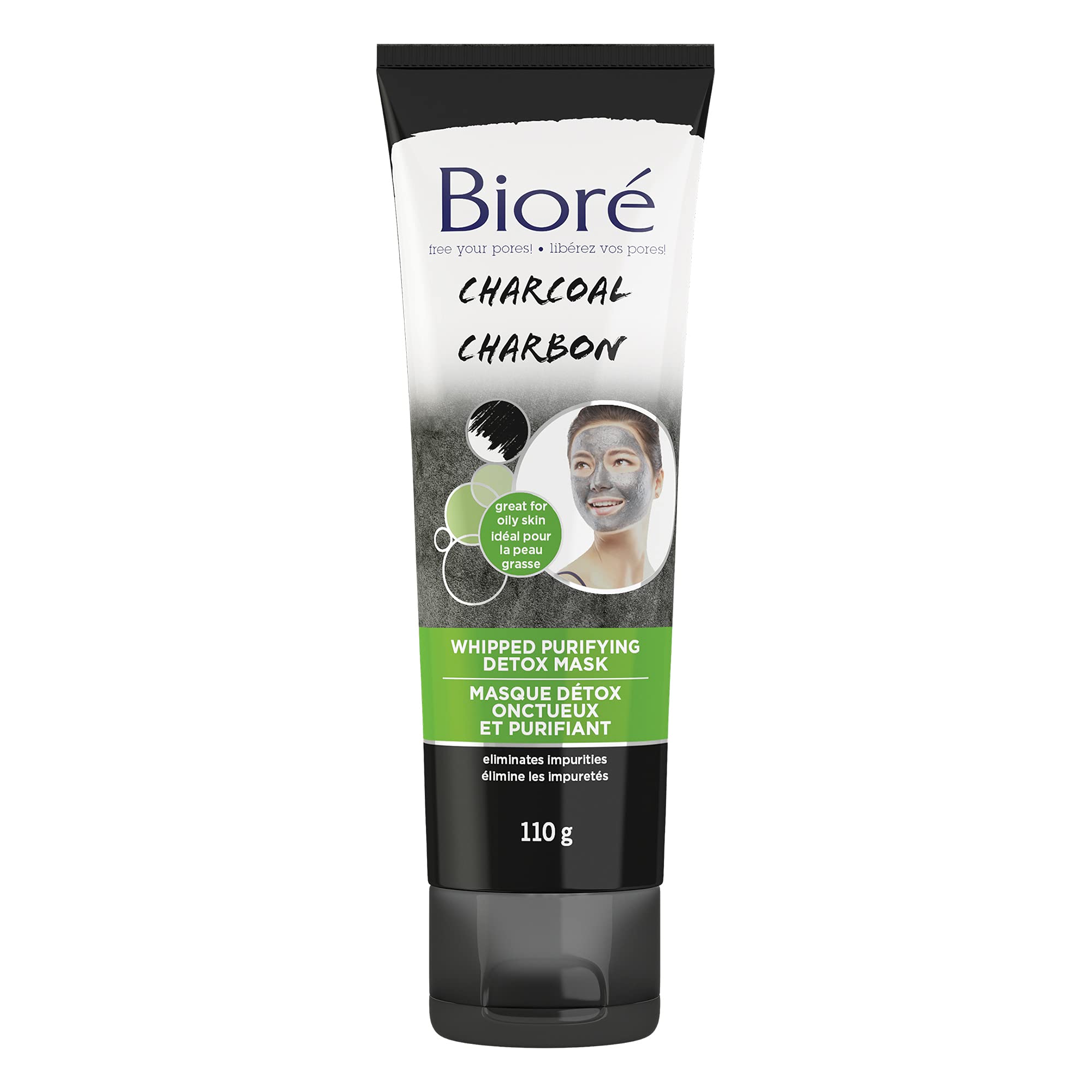 Biore Charcoal Whipped Purifying Detox Mask 113Gm
