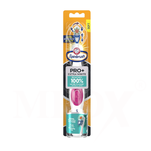 Arm and Hammer Spinbrush Pro+ Extra White Toothbrush Soft 1