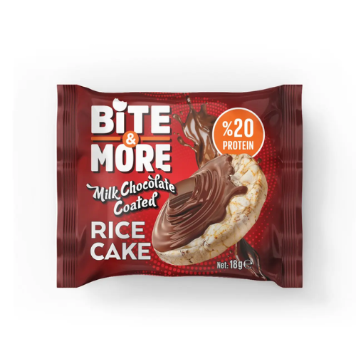 Bite & More Rice Cake with Milk Chocolate - 18g 1