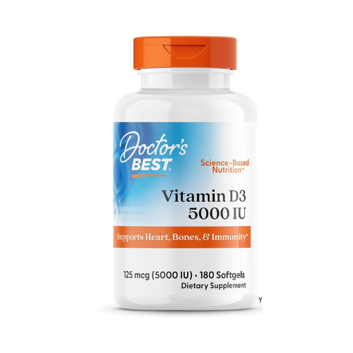 Doctor's Best Vitamin D3 5000 IU, 180 Softgels 1
