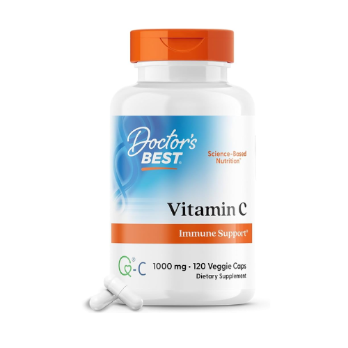Doctor's Best Vitamin C with Q-C, 1,000 mg, 120 Vegetarian Capsules