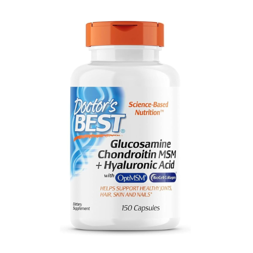 Doctor's Best Glucosamine Chondroitin MSM + Hyaluronic Acid, 150 Vegetarian Capsules 1