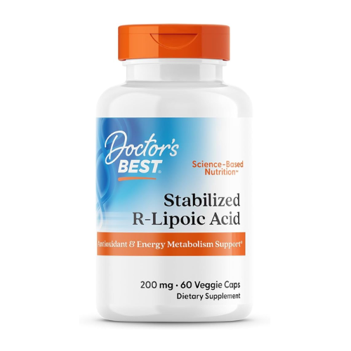 Doctor's Best R-Lipoic Acid 200mg, 60 Vegetarian Capsules
