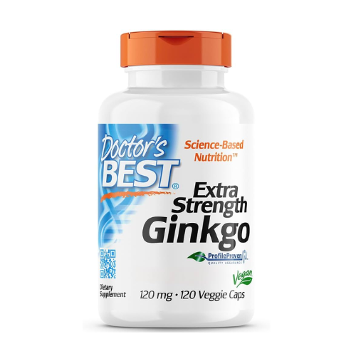 Doctor's Best Extra Strength Ginkgo, 120mg, 120 Vegetarian Capsules