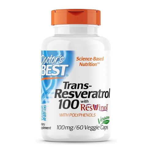 Doctor's Best Trans-Resveratrol 100mg, 60 Vegetarian Capsules 1