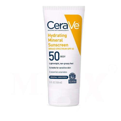 Cerave Hydrating Mineral Sunscreen Spf-50 150Ml 1