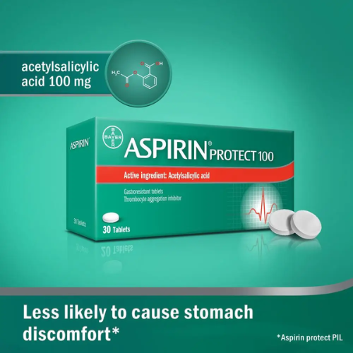 Aspirin Protect 100 Mg 30 Tablets 2