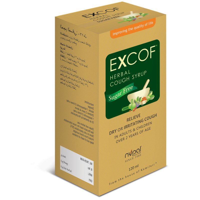 EXCOF Herbal Cough Syrup 120ml 1