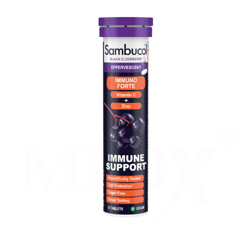 Sambucol Immuno Forte Effervescent Tablets - Natural Black Elderberry, 15 Tablets