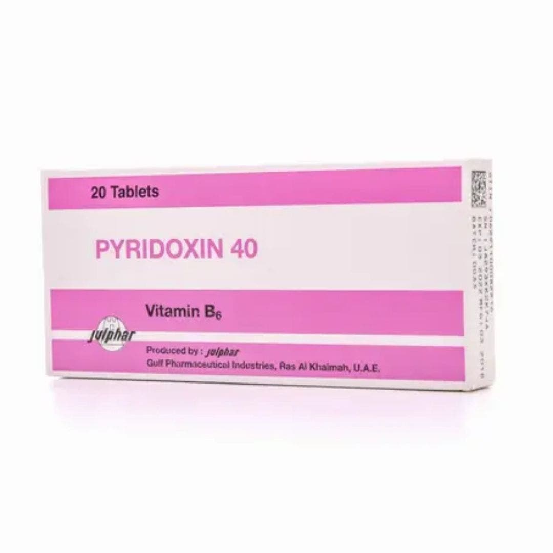 Pyridoxine 40 mg Tablets 20s 1