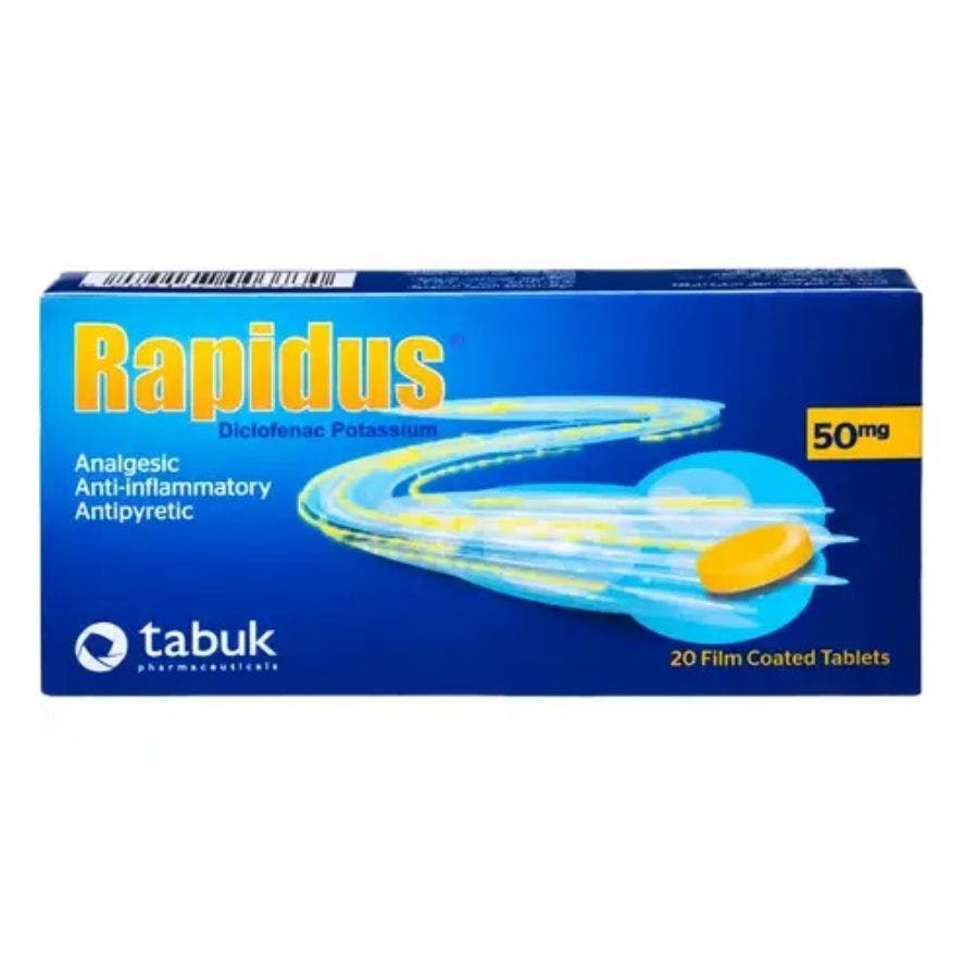 Rapidus 50mg 20 Tablets 1