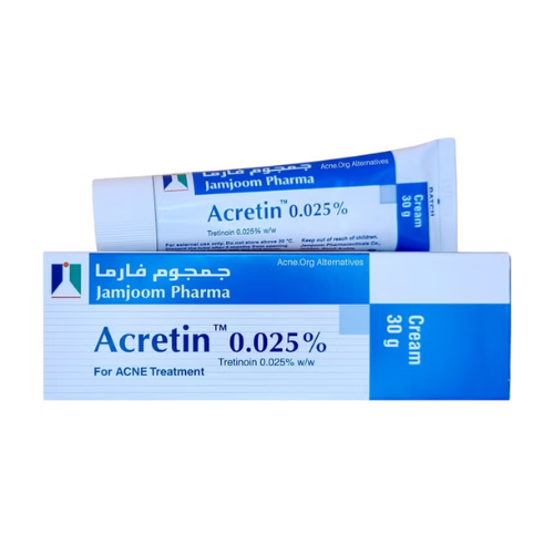Acretin 0.025% Cream 30 g – Dermatologist Recommended Retinoid for Acne And Wrinkles