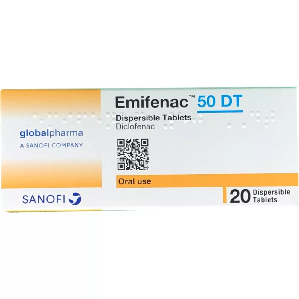 Emifenac 50mg Dispersible Tablets 20s 1