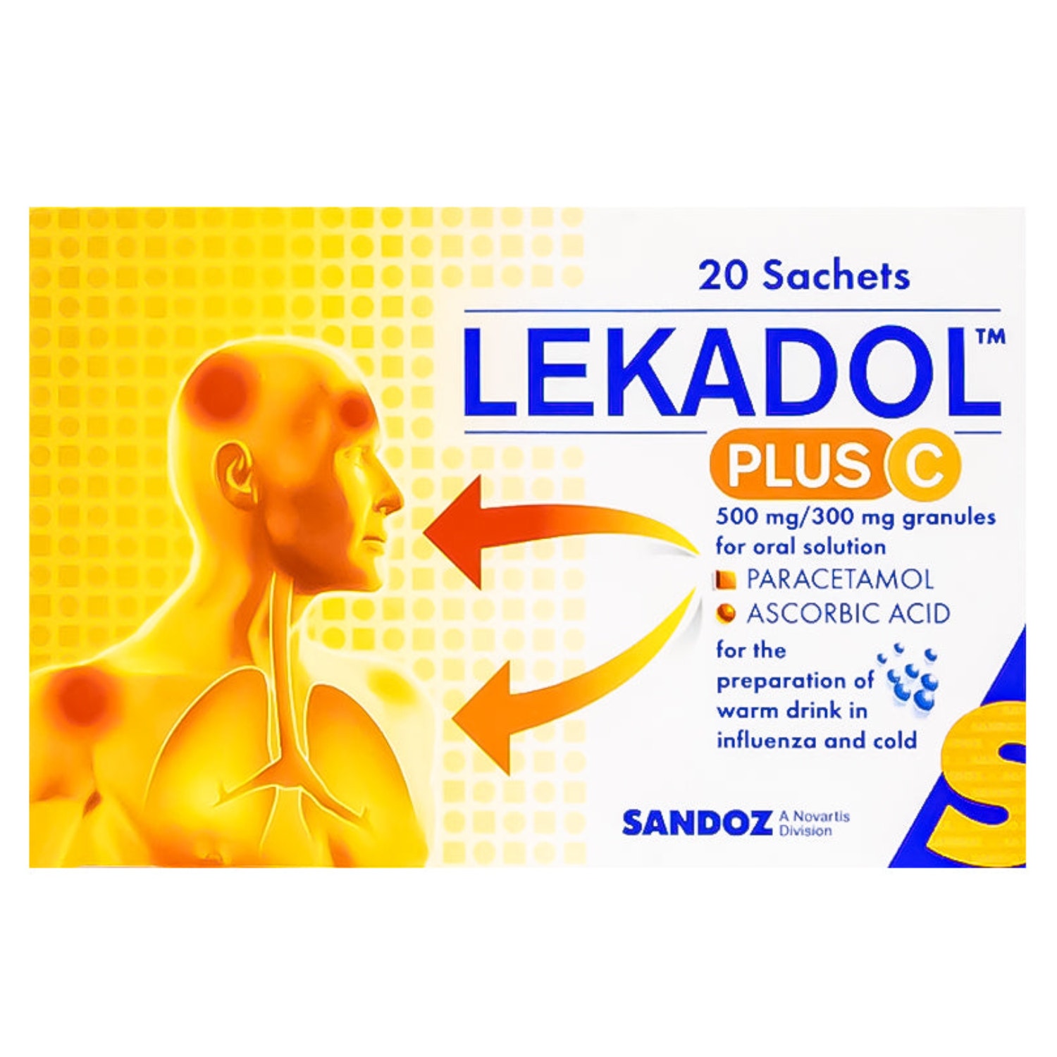 Lekadol Plus C Granules Sachets 20s