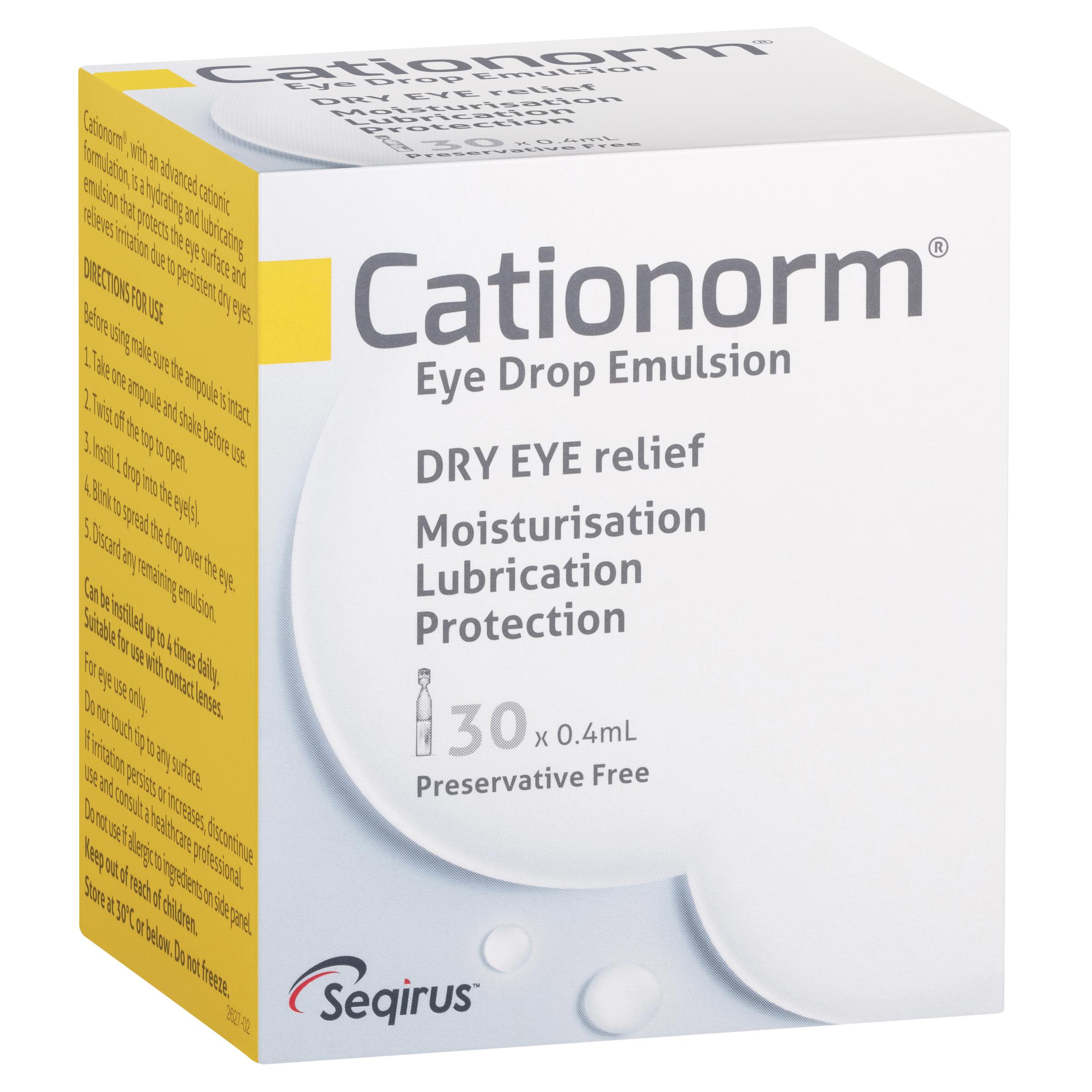 Cationorm Opthalmic Emulsion 30s  1