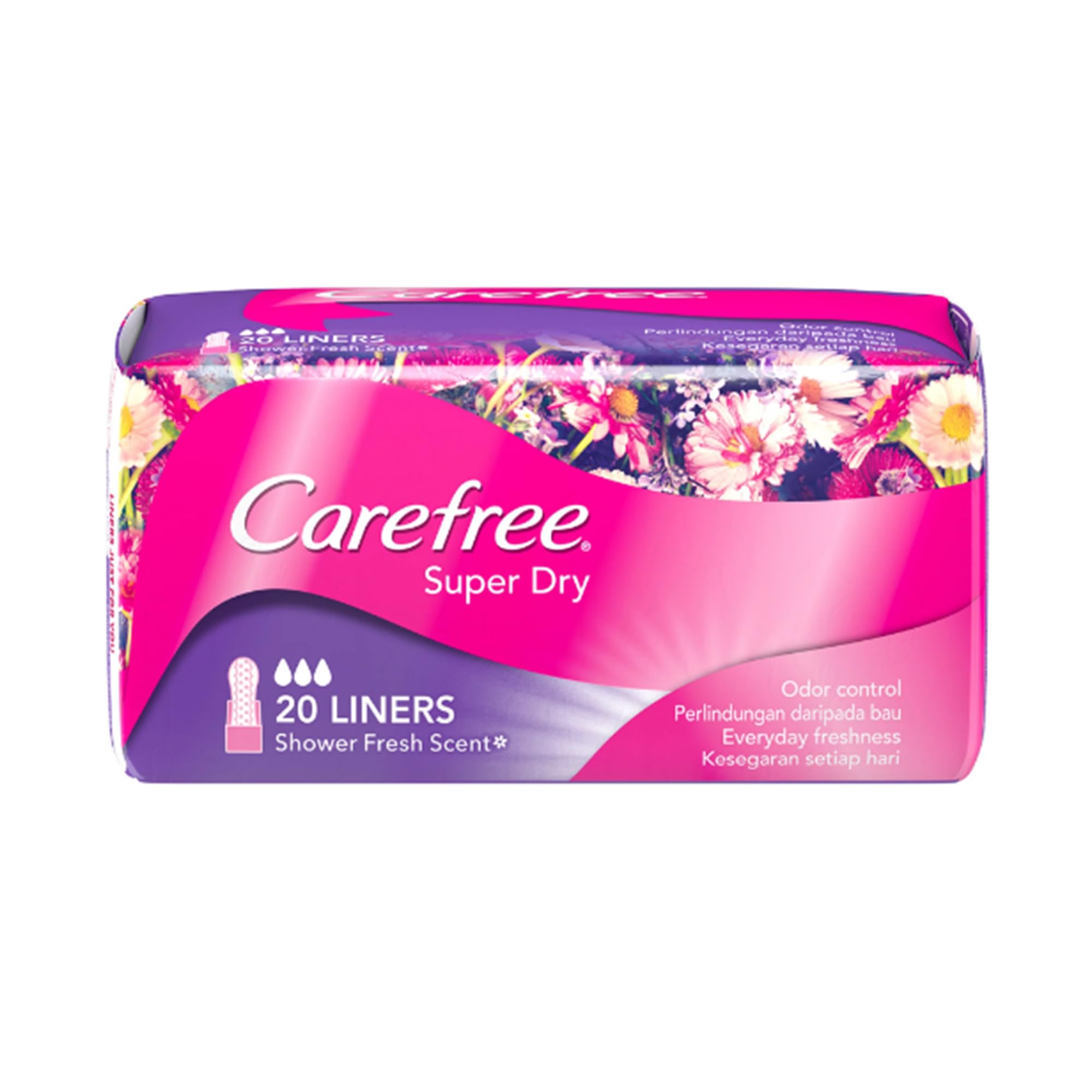 Carefree Super Dry Panty Liners 20s 1