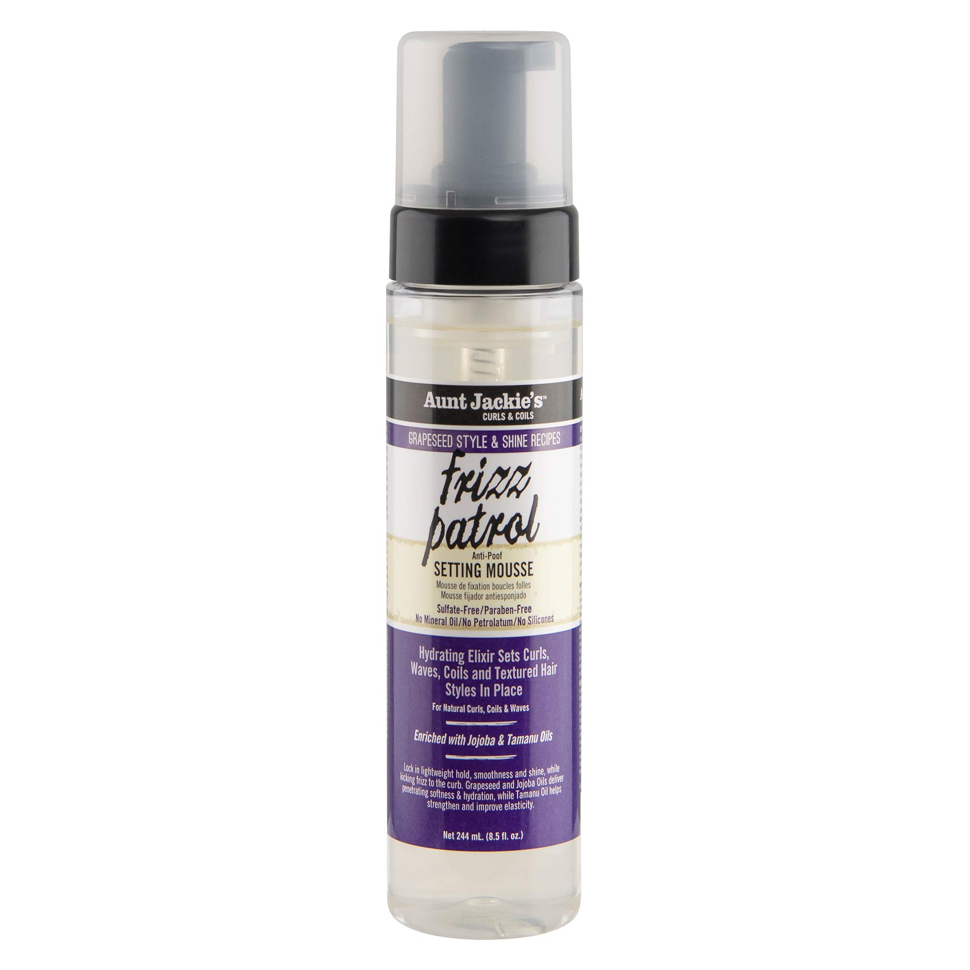 Aunt Jackies Frizz Patrol Anti-Poof Mousse 244ml 1
