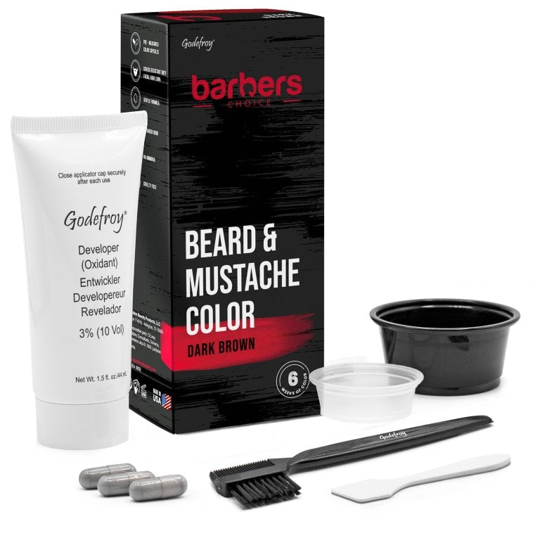 Godefroy Barbers Choice Beard And Mustache Color Medium Light Brown 44ml 1