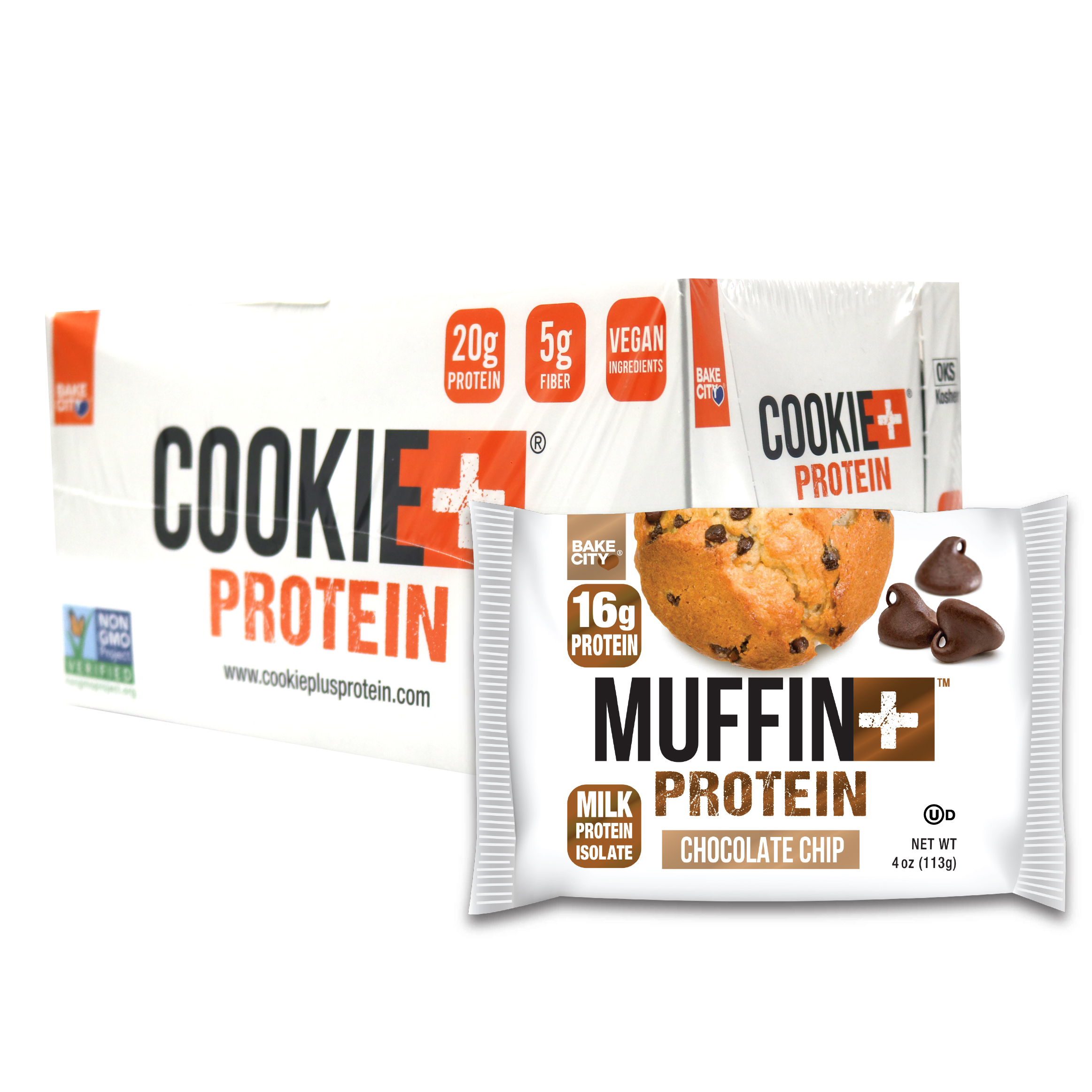 Bake City Muffin+ Protein Chocolate Chip - 113 g x 6pcs