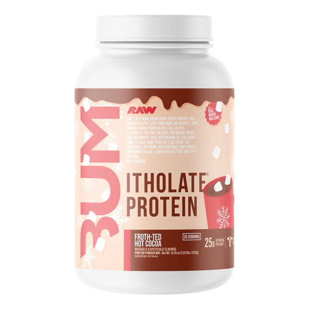 Raw Nutrition BUM Itholate Protein - Froth-Ted Hot Cocoa 25 Servings 1
