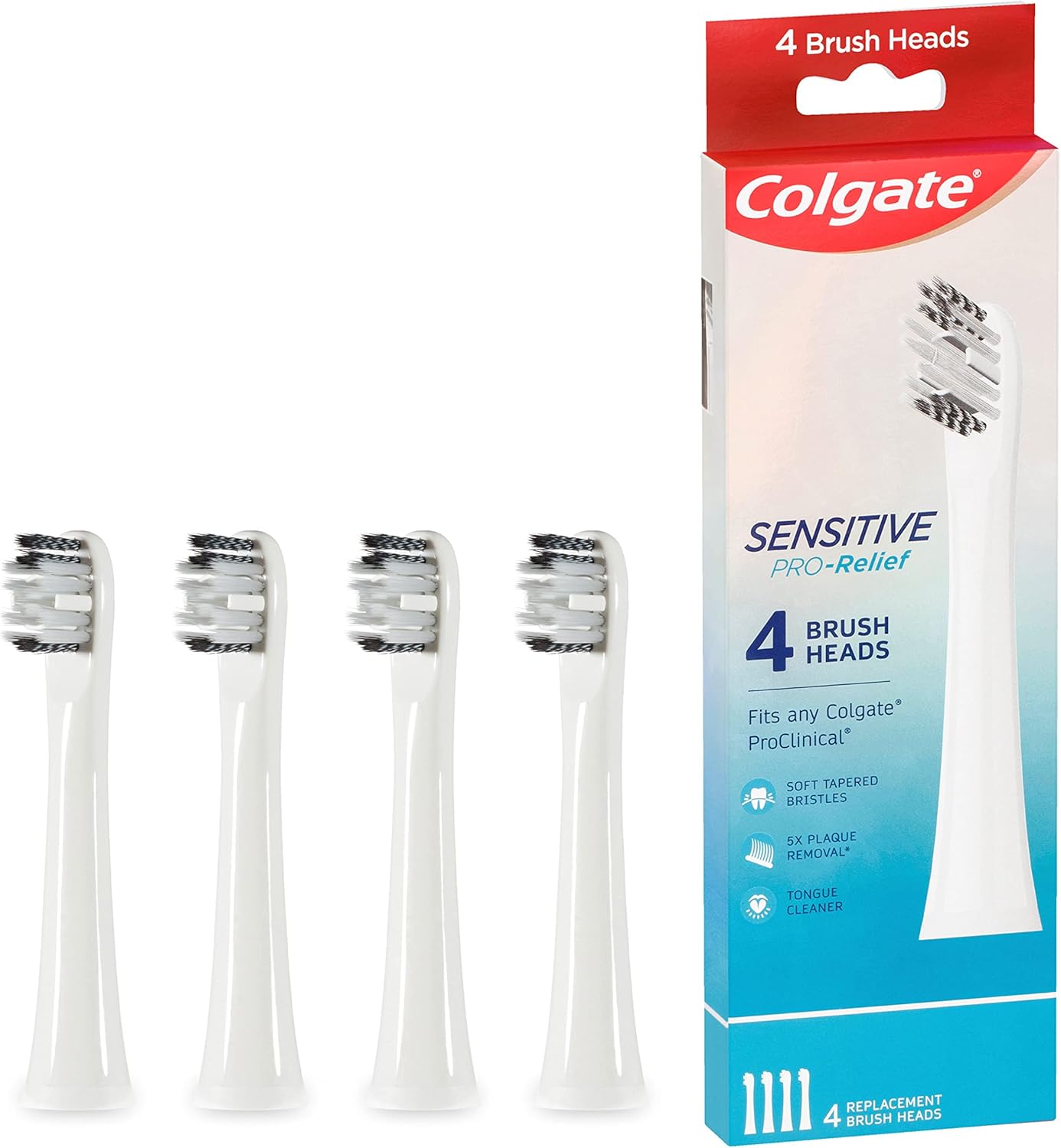 Colgate Sensitive Pro-Relief Brush Heads – 4 Pack