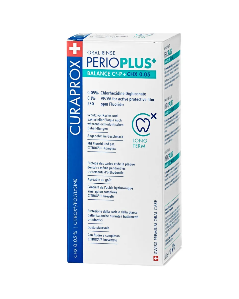 Curaprox Perio Plus Balance Mouthwash 200ml CHX 0.05%