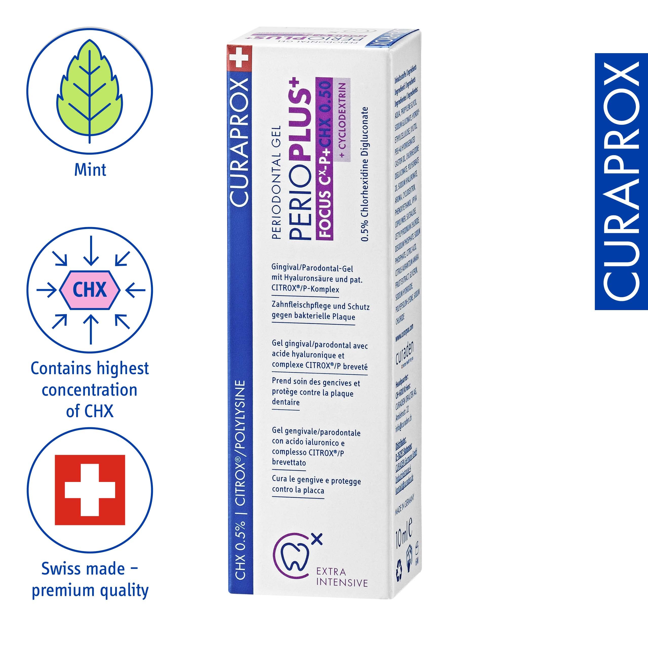 Curaprox Perio Plus Focus Gel CHX 0.5% 10ml