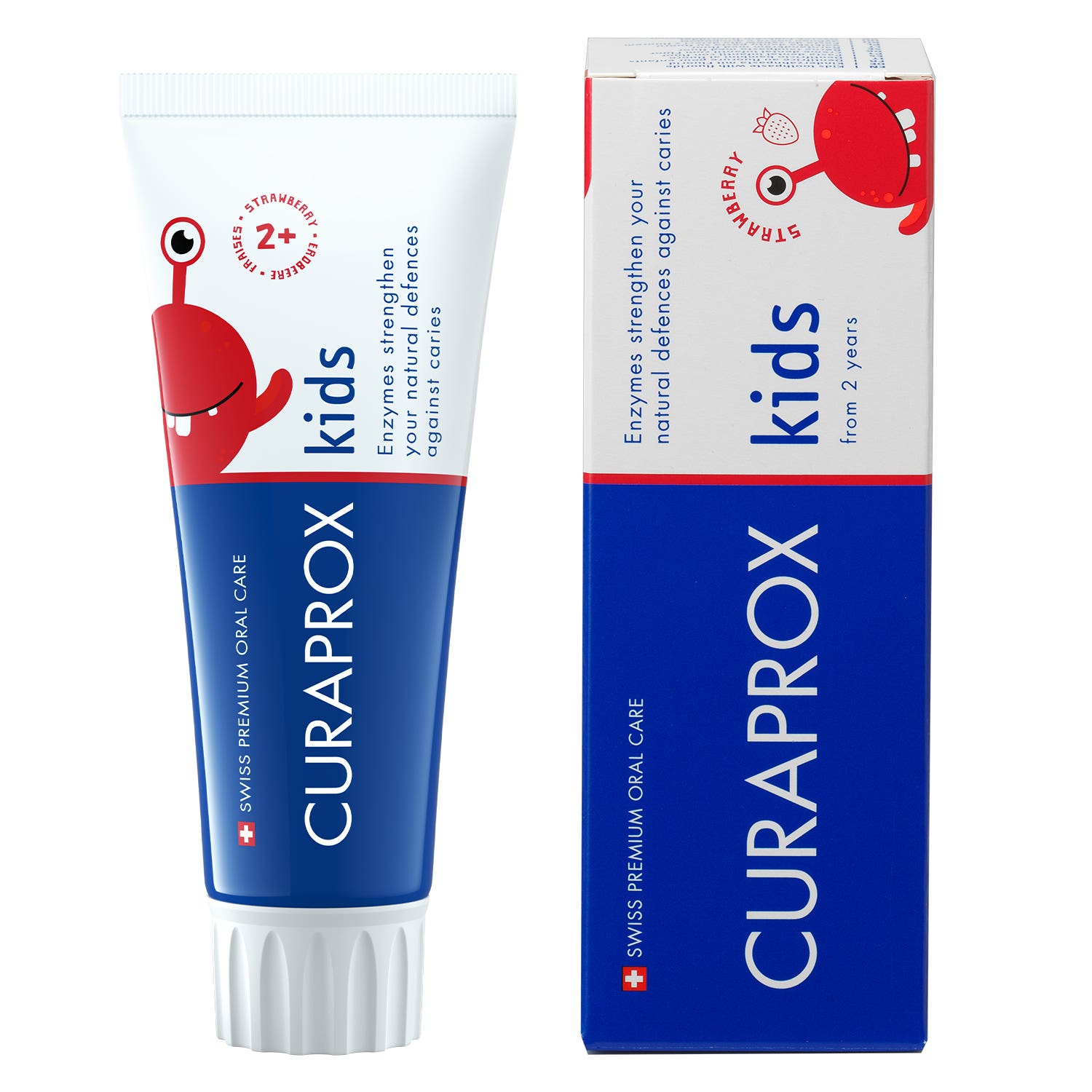 Curaprox Kids Toothpaste Strawberry 60ml Ages 2+ 1
