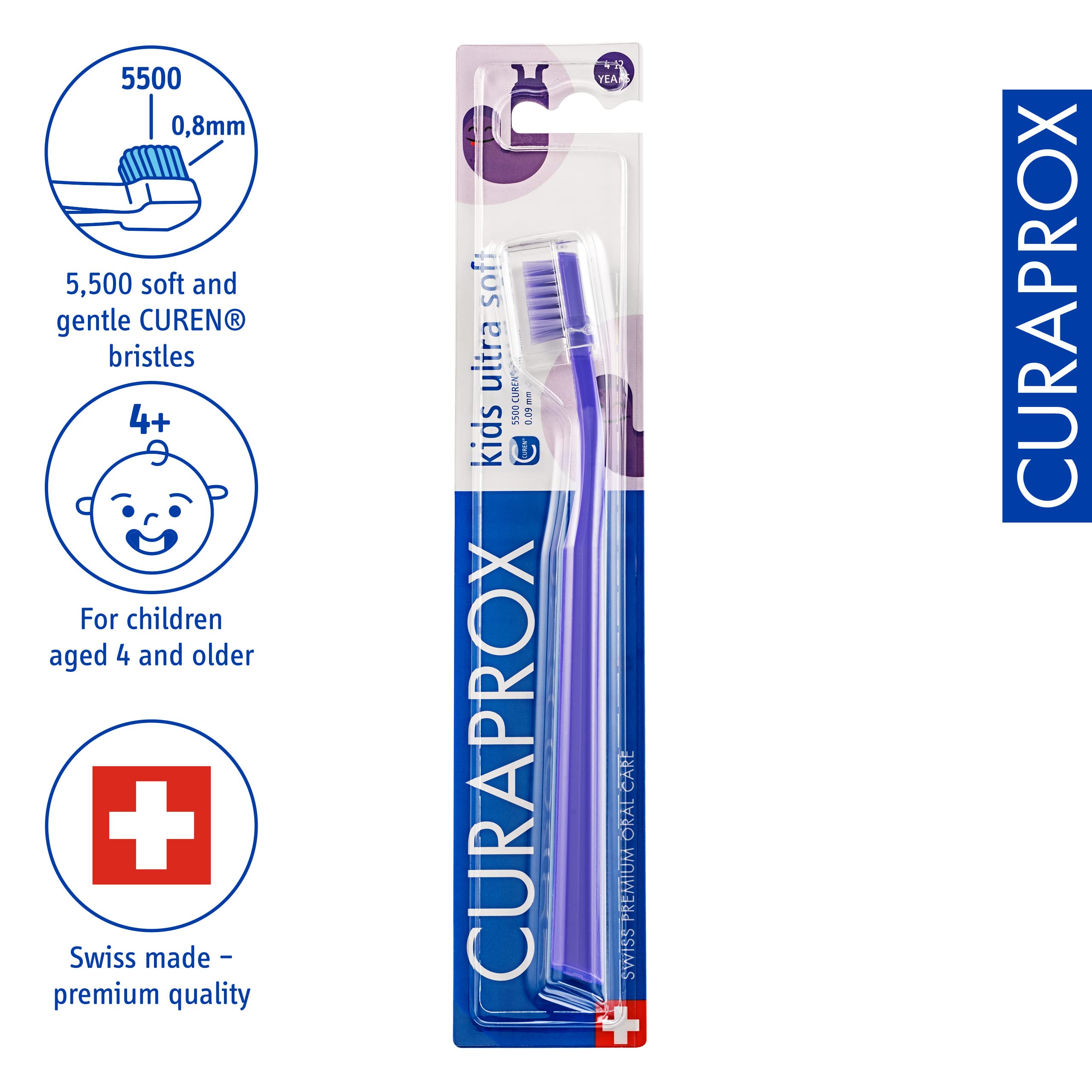 Curaprox Kids Ultra Soft Toothbrush 4–12 Years